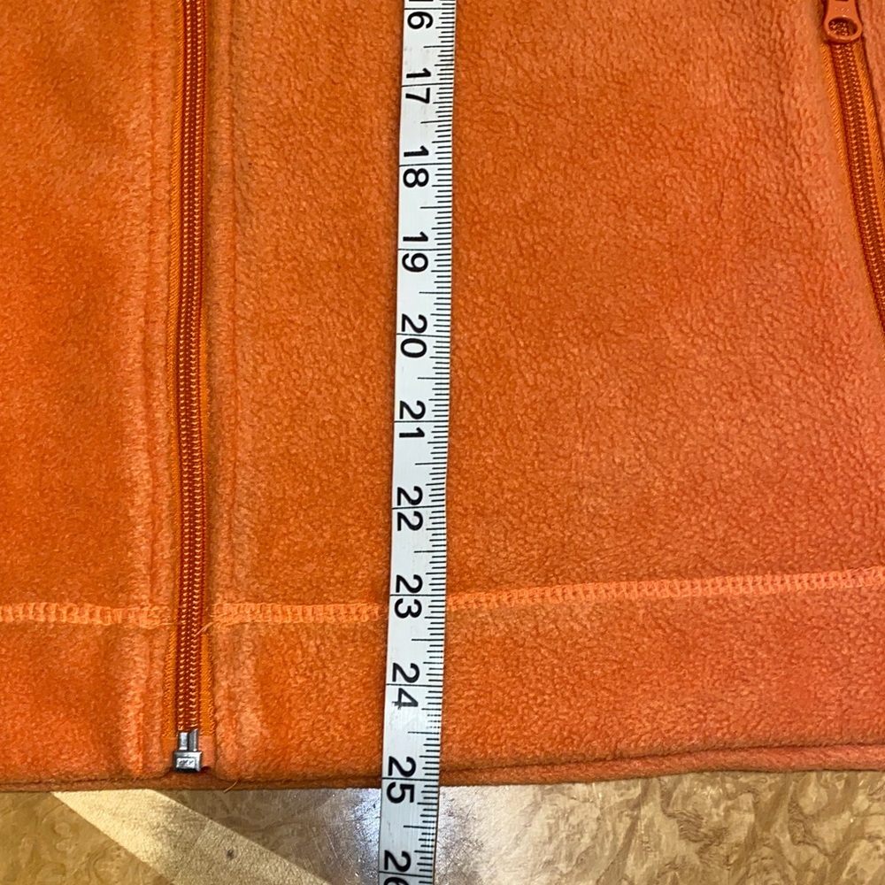 Columbia Sportswear Orange Fleece Vest Size Large - Picture 11 of 11